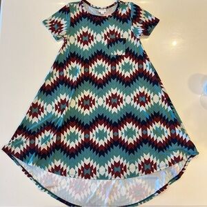 NWOT Lularoe Carly Dress, RARE Navajo Print, XXS